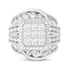 Thumbnail Image 3 of Princess-Cut Multi-Diamond Center Engagement Ring 7-1/5 ct tw 10K White Gold