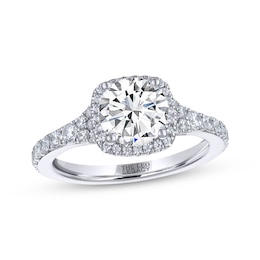 THE LEO Legacy Lab-Grown Diamond Round-Cut Engagement Ring 2 ct tw 14K White Gold