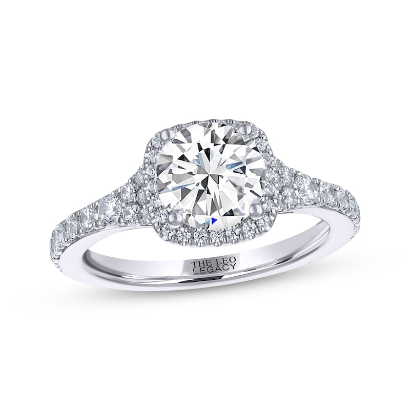 Main Image 1 of THE LEO Legacy Lab-Grown Diamond Round-Cut Engagement Ring 2 ct tw 14K White Gold