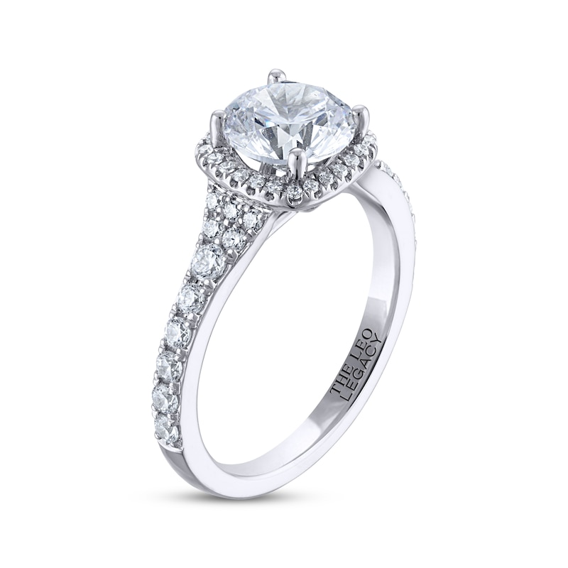 Main Image 2 of THE LEO Legacy Lab-Grown Diamond Round-Cut Engagement Ring 2 ct tw 14K White Gold