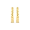 Thumbnail Image 2 of Twist Huggie Hoop Earrings 14K Yellow Gold