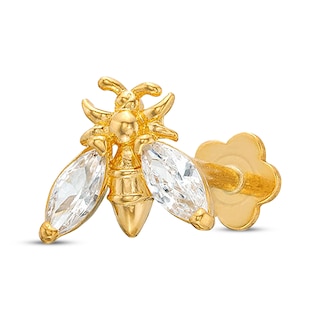 Gold Bee Earring Studs – Five Star Jewelry Brokers