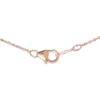 Thumbnail Image 3 of Pink Cultured Pearl & Diamond Swirl Necklace 1/15 ct tw 10K Rose Gold 18&quot;