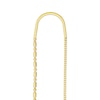 Thumbnail Image 3 of Dot-Dash Bead Chain Dangle Threader Earrings 14K Yellow Gold