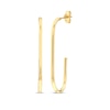 Thumbnail Image 1 of Paperclip Hoop Earring 14K Yellow Gold