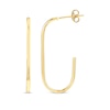 Thumbnail Image 3 of Paperclip Hoop Earring 14K Yellow Gold