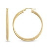 Thumbnail Image 0 of Reaura Two-Row Crossover Hoop Earrings Repurposed 14K Yellow Gold 32mm