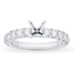 Diamond Engagement Ring Setting 3/4 ct tw 14K White Gold