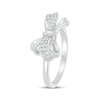 Thumbnail Image 2 of Diamond Bow Ring 1/6 ct tw Sterling Silver