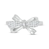 Thumbnail Image 4 of Diamond Bow Ring 1/6 ct tw Sterling Silver