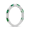 Thumbnail Image 2 of Neil Lane Marquise-Cut Natural Emerald & Diamond Anniversary Ring 1/6 ct tw 14K White Gold