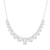 Thumbnail Image 0 of Lab-Grown Diamonds by KAY Graduated Smile Necklace 2 ct tw 10K White Gold 18"