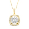 Thumbnail Image 2 of Diamond Cushion Halo Gift Set 1 ct tw 10K Yellow Gold