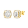 Thumbnail Image 3 of Diamond Cushion Halo Gift Set 1 ct tw 10K Yellow Gold