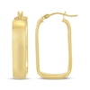 Thumbnail Image 3 of Rectangle Hoop Earrings 10K Yellow Gold 28mm