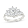 Thumbnail Image 1 of Lab-Grown Diamonds by KAY Pyramid Cluster Ring 1-1/4 ct tw 10K White Gold