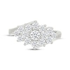 Thumbnail Image 4 of Lab-Grown Diamonds by KAY Pyramid Cluster Ring 1-1/4 ct tw 10K White Gold