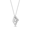 Thumbnail Image 3 of Diamond Seashell Necklace 1/8 ct tw Sterling Silver 18&quot;