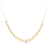 Thumbnail Image 1 of Polished Hearts Necklace 10K Yellow Gold 18&quot;