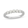 Thumbnail Image 1 of Neil Lane Cultured Akoya Pearl & Diamond Anniversary Ring 1/4 ct tw 14K White Gold