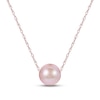 Thumbnail Image 1 of Pink Cultured Pearl Necklace 10K Rose Gold 18&quot;