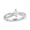 Thumbnail Image 1 of Princess-Cut Diamond Split Shank Engagement Ring 3/4 ct tw 14K White Gold