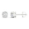 Thumbnail Image 3 of Lab-Grown Diamonds by KAY Solitaire Earrings 2-1/2 ct tw Round-cut 14K White Gold (F/SI2)