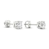 Thumbnail Image 4 of Lab-Grown Diamonds by KAY Solitaire Earrings 2-1/2 ct tw Round-cut 14K White Gold (F/SI2)