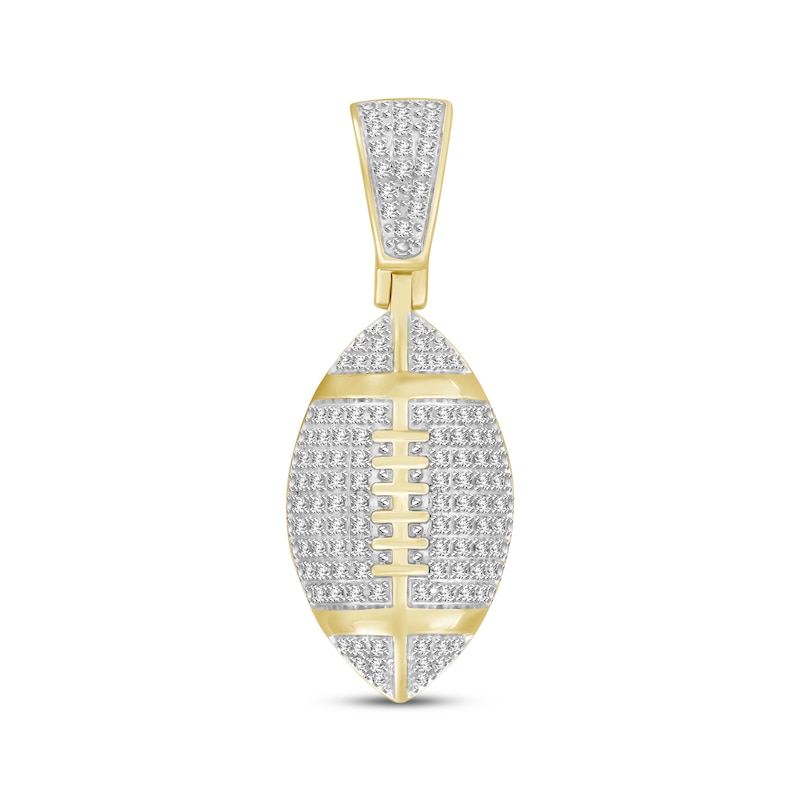 Main Image 1 of Diamond Football Charm 1/4 ct tw 10K Yellow Gold