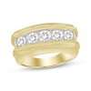 Thumbnail Image 1 of Men’s Round-Cut Diamond Wedding Band 1-1/2 ct tw 10K Yellow Gold