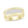 Thumbnail Image 1 of Men’s Round-Cut Diamond Wedding Band 1 ct tw 10K Yellow Gold