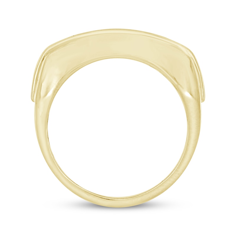 Main Image 3 of Men’s Round-Cut Diamond Wedding Band 1 ct tw 10K Yellow Gold