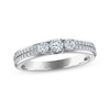 Thumbnail Image 1 of Diamond Three-Stone Anniversary Ring 1/2 ct tw 14K White Gold