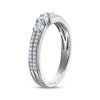 Thumbnail Image 2 of Diamond Three-Stone Anniversary Ring 1/2 ct tw 14K White Gold