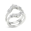 Thumbnail Image 2 of Lab-Grown Diamonds by KAY Baguette, Round & Emerald-Cut Chevron Enhancer Ring 1-1/2 ct tw 14K White Gold