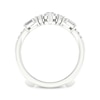 Thumbnail Image 4 of Lab-Grown Diamonds by KAY Baguette, Round & Emerald-Cut Chevron Enhancer Ring 1-1/2 ct tw 14K White Gold