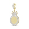 Thumbnail Image 2 of Men's Diamond Crown & Chain Memory Charm 3/4 ct tw 10K Yellow Gold