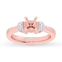 Lab-Created Diamonds by KAY Engagement Ring Setting 1/2 ct tw 14K Rose Gold