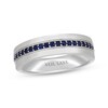 Thumbnail Image 1 of Neil Lane Men's Natural Blue Sapphire Wedding Band 14K White Gold