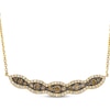 Thumbnail Image 1 of Le Vian Chocolate Waterfall Diamond Curved Bar Necklace 3/4 ct tw 14K Honey Gold 19&quot;