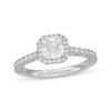 Thumbnail Image 1 of Neil Lane Artistry Heritage Square Emerald-Cut Lab-Grown Diamond Halo Engagement Ring 1-3/8 ct tw Platinum