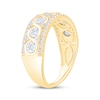 Thumbnail Image 2 of Diamond Twist Anniversary Ring 1/2 ct tw 10K Two-Tone Gold