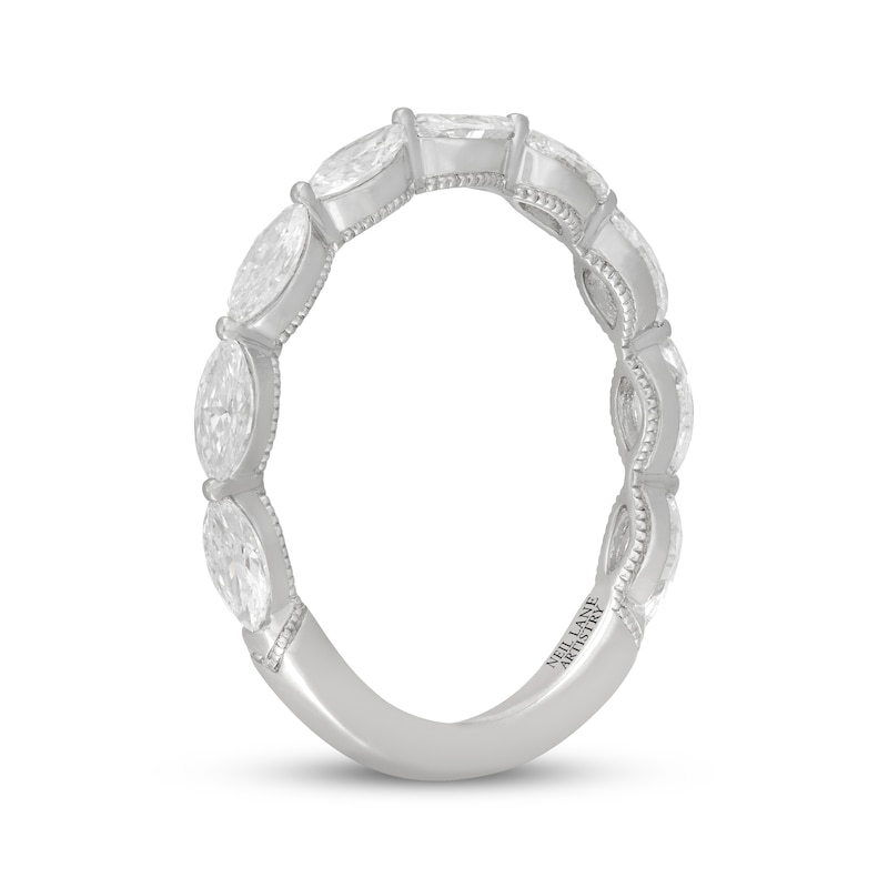 Main Image 2 of Neil Lane Artistry Marquise-Cut Lab-Grown Diamond Anniversary Ring 1 ct tw 14K White Gold