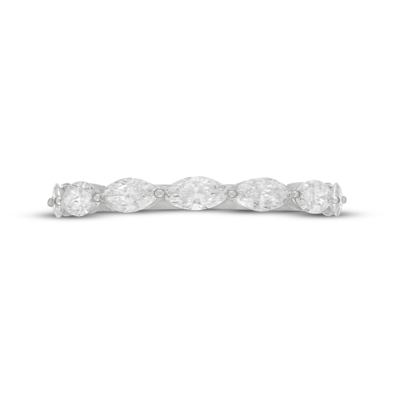 Main Image 3 of Neil Lane Artistry Marquise-Cut Lab-Grown Diamond Anniversary Ring 1 ct tw 14K White Gold