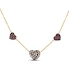 Thumbnail Image 1 of Godiva x Le Vian Diamond & Ruby Heart Necklace 1/3 ct tw 14K Honey Gold 19&quot;