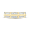 Thumbnail Image 3 of Men's Diamond Trios Wedding Band 1/3 ct tw 10K Yellow Gold