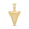 Thumbnail Image 1 of Men's Diamond Textured Shark Tooth Charm 1/4 ct tw 10K Yellow Gold