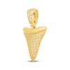 Thumbnail Image 2 of Men's Diamond Textured Shark Tooth Charm 1/4 ct tw 10K Yellow Gold