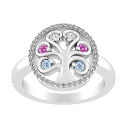 Birthstone Family & Mother's Tree Ring