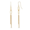 Rope Chain Drop Earrings in 14K Gold